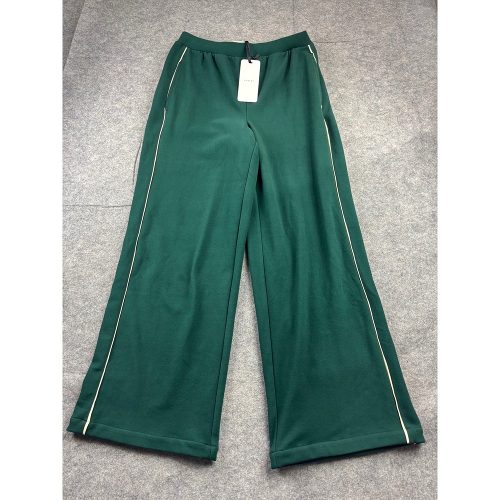 Varley Brushed Rib Wide Leg Pant Pine Grove Cement Green VAR02207 Small NWT